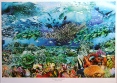 An underwater paradise collage poster